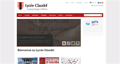 Desktop Screenshot of claudel.org