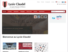 Tablet Screenshot of claudel.org